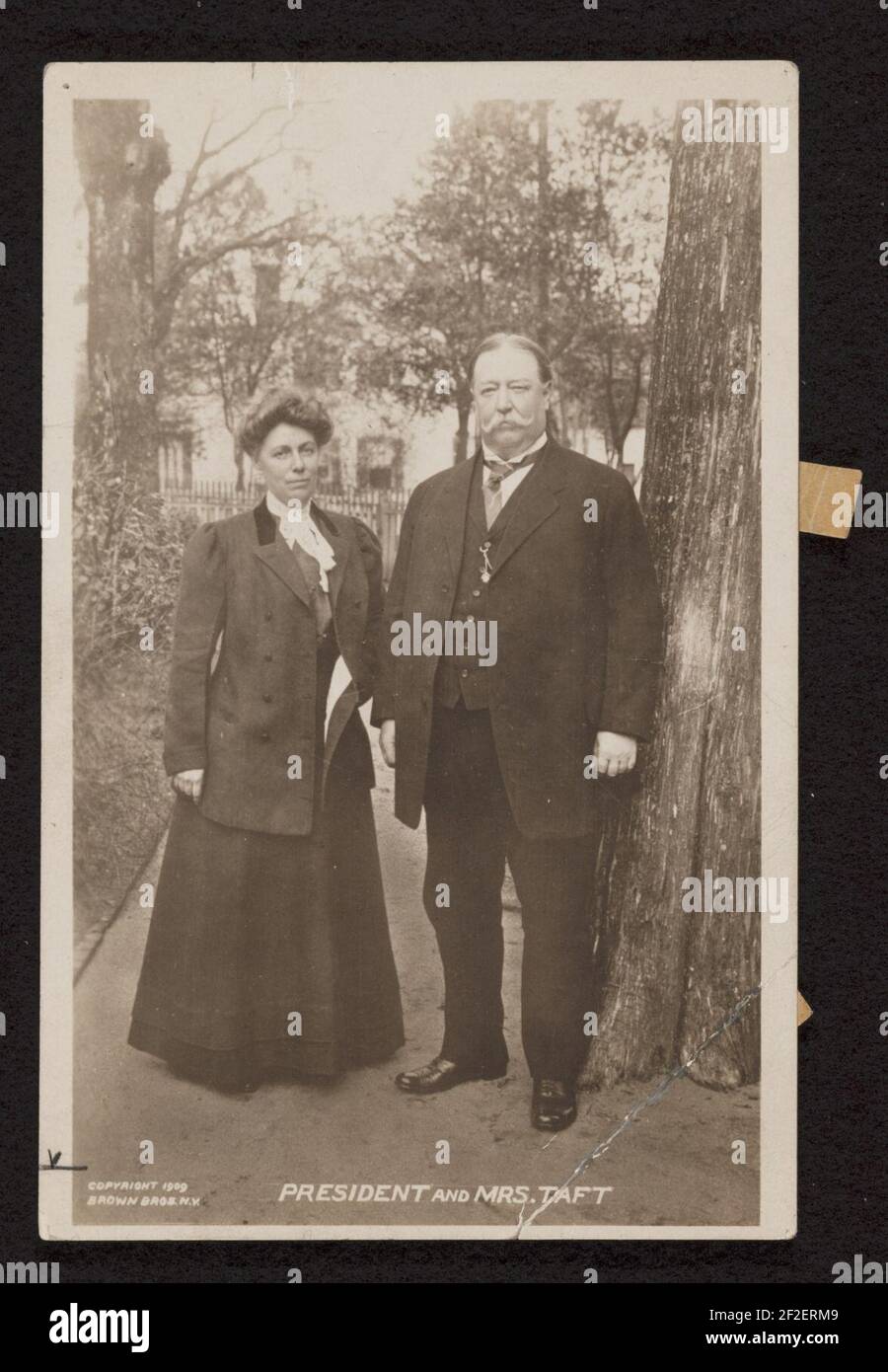 Le président et Mme Taft Banque D'Images