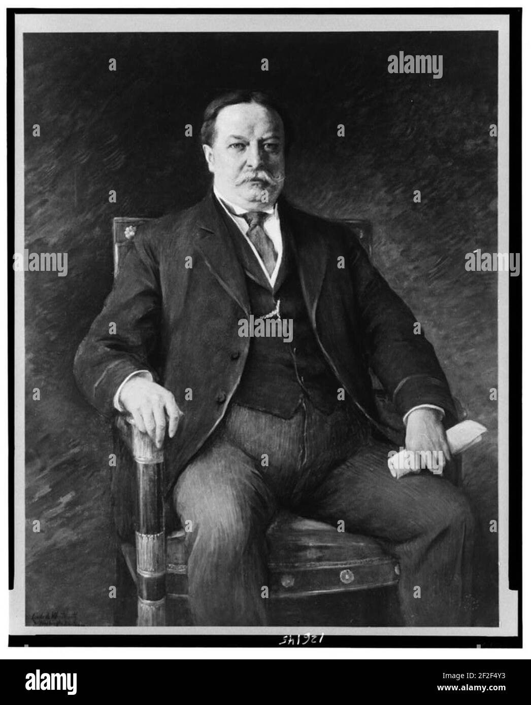 Président William H. Taft, portrait de trois quarts de longueur, assis face à l'avant) - Cécile de Wentworth, Washington, D.C Banque D'Images