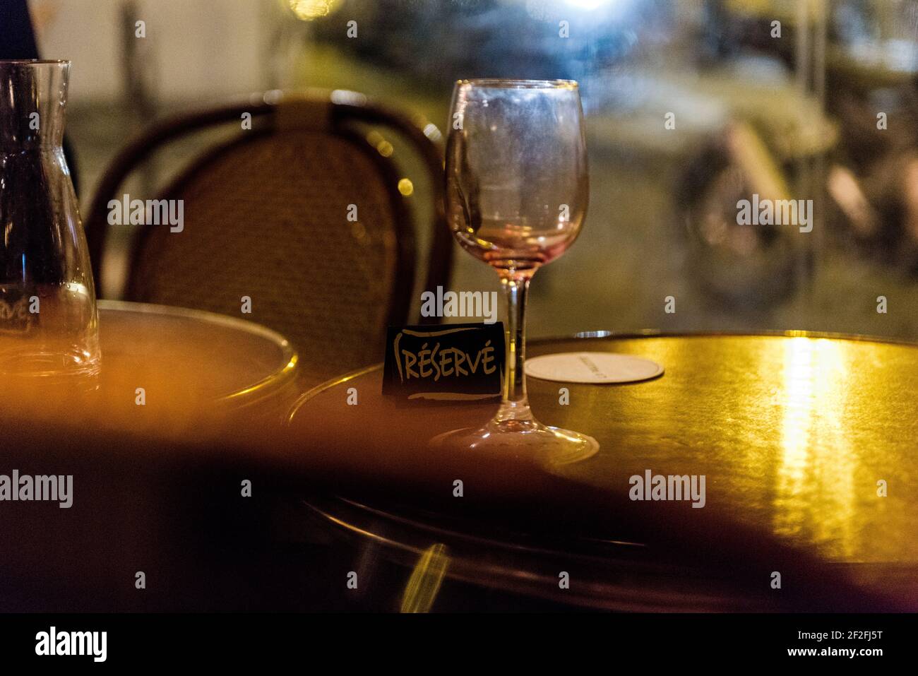 Paris, café, bistrot Banque D'Images