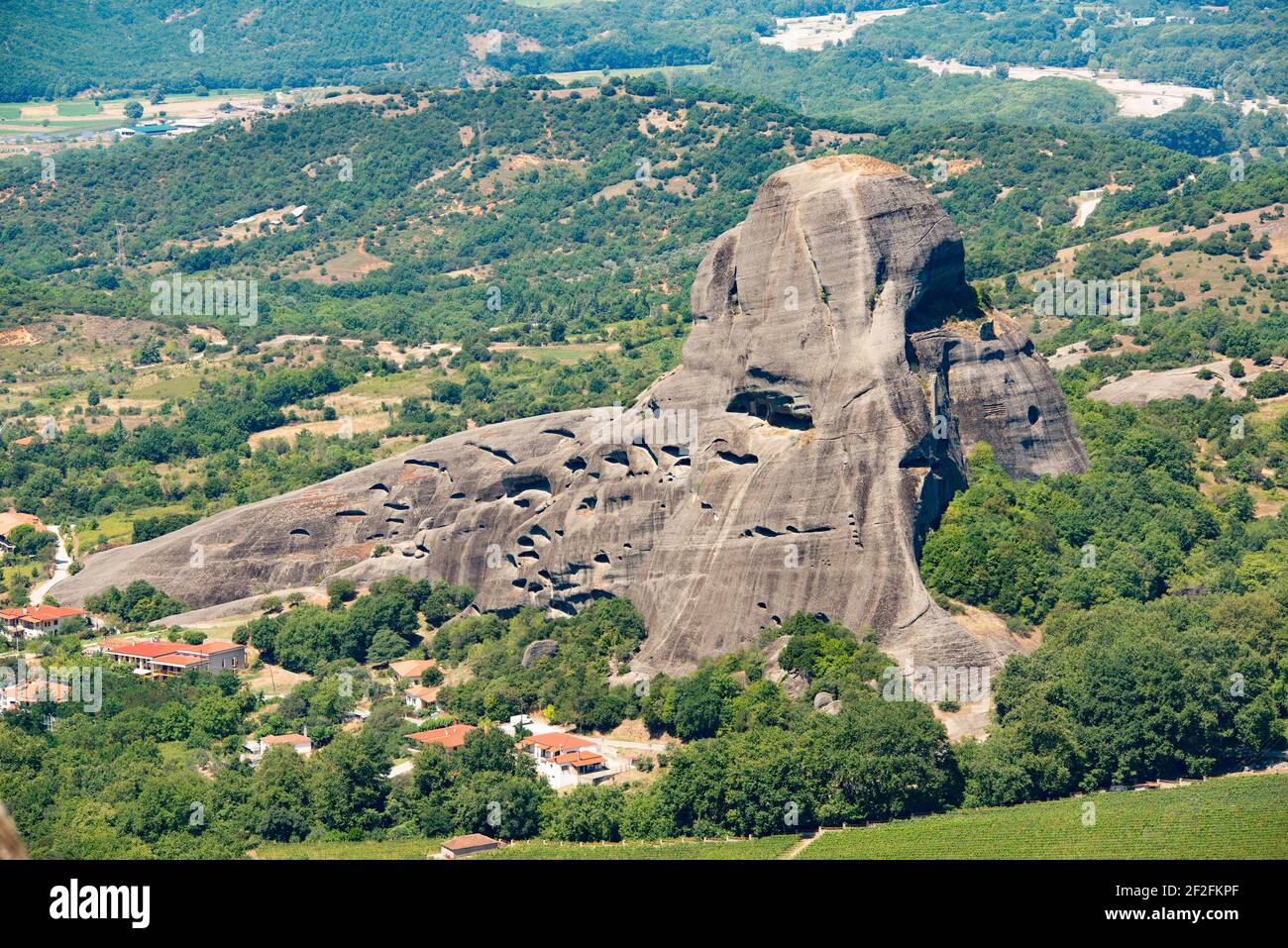 Formations rocheuses de Meteora Banque D'Images