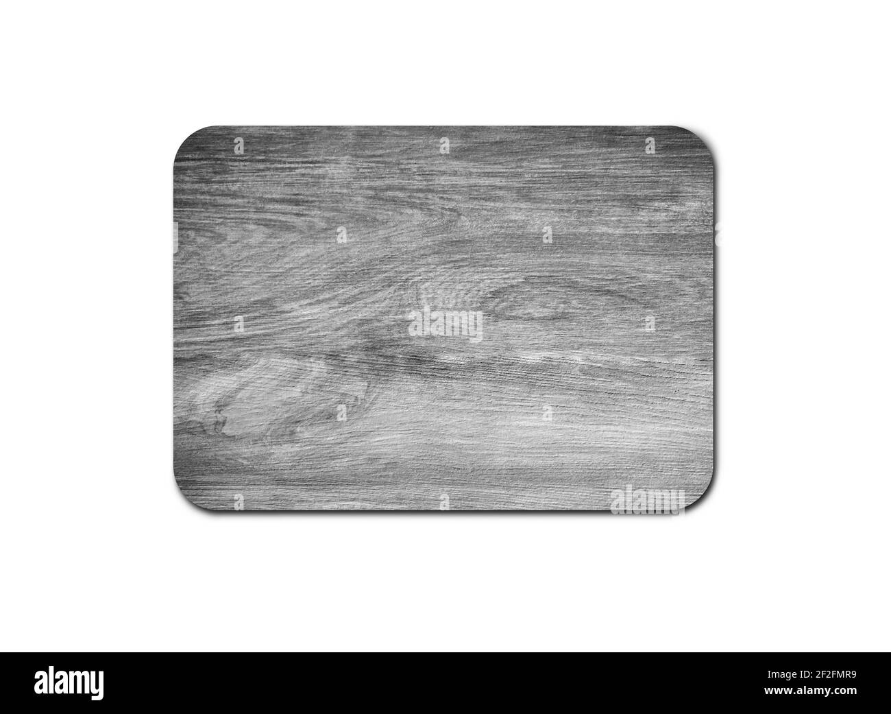 Texture de bois rustique vide isolée sur fond blanc avec espace de copie pour la conception ou le travail. Chemin de découpe Banque D'Images