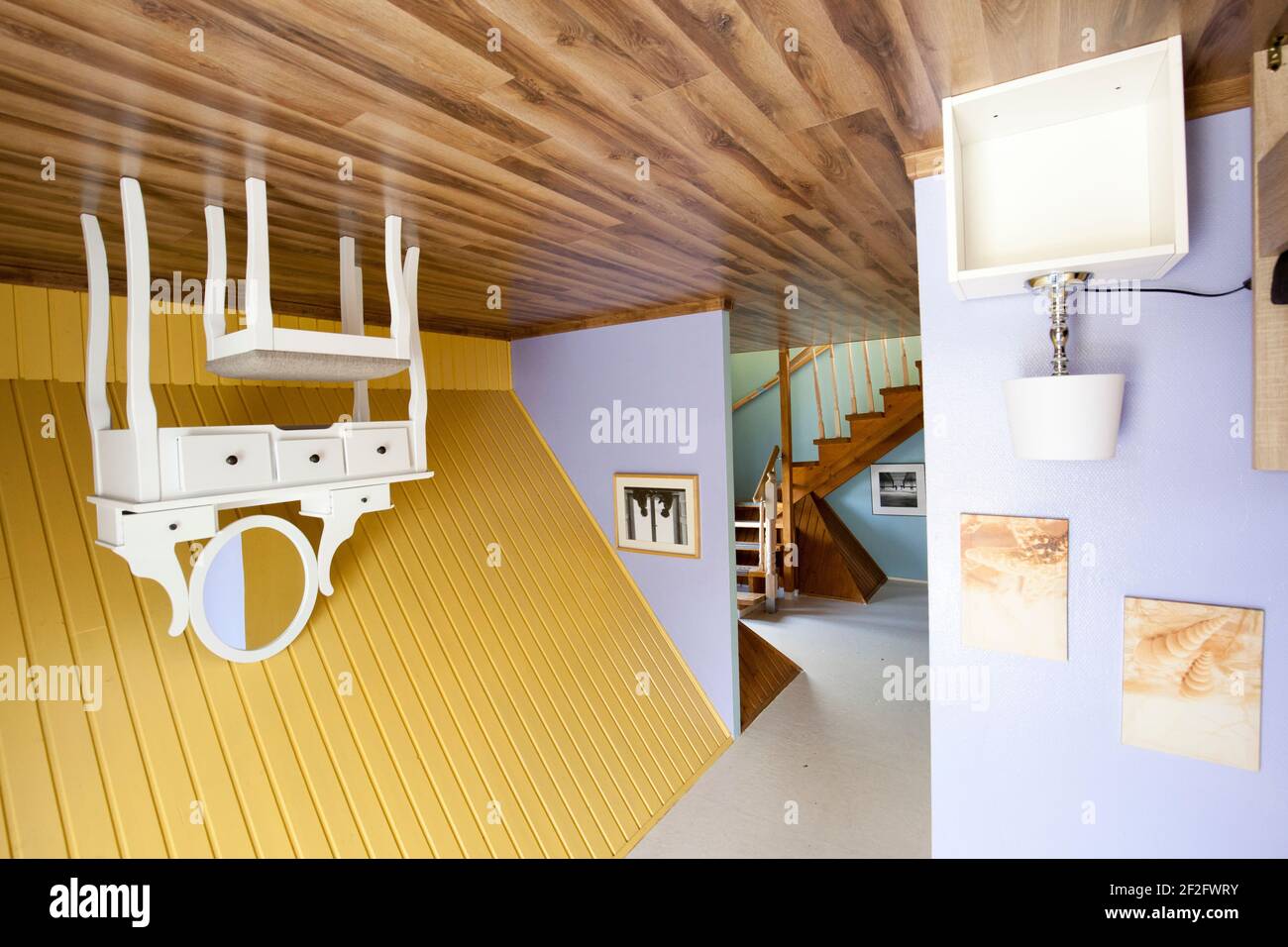 Museum World est à l'envers, Trassenheide, Usedom Banque D'Images