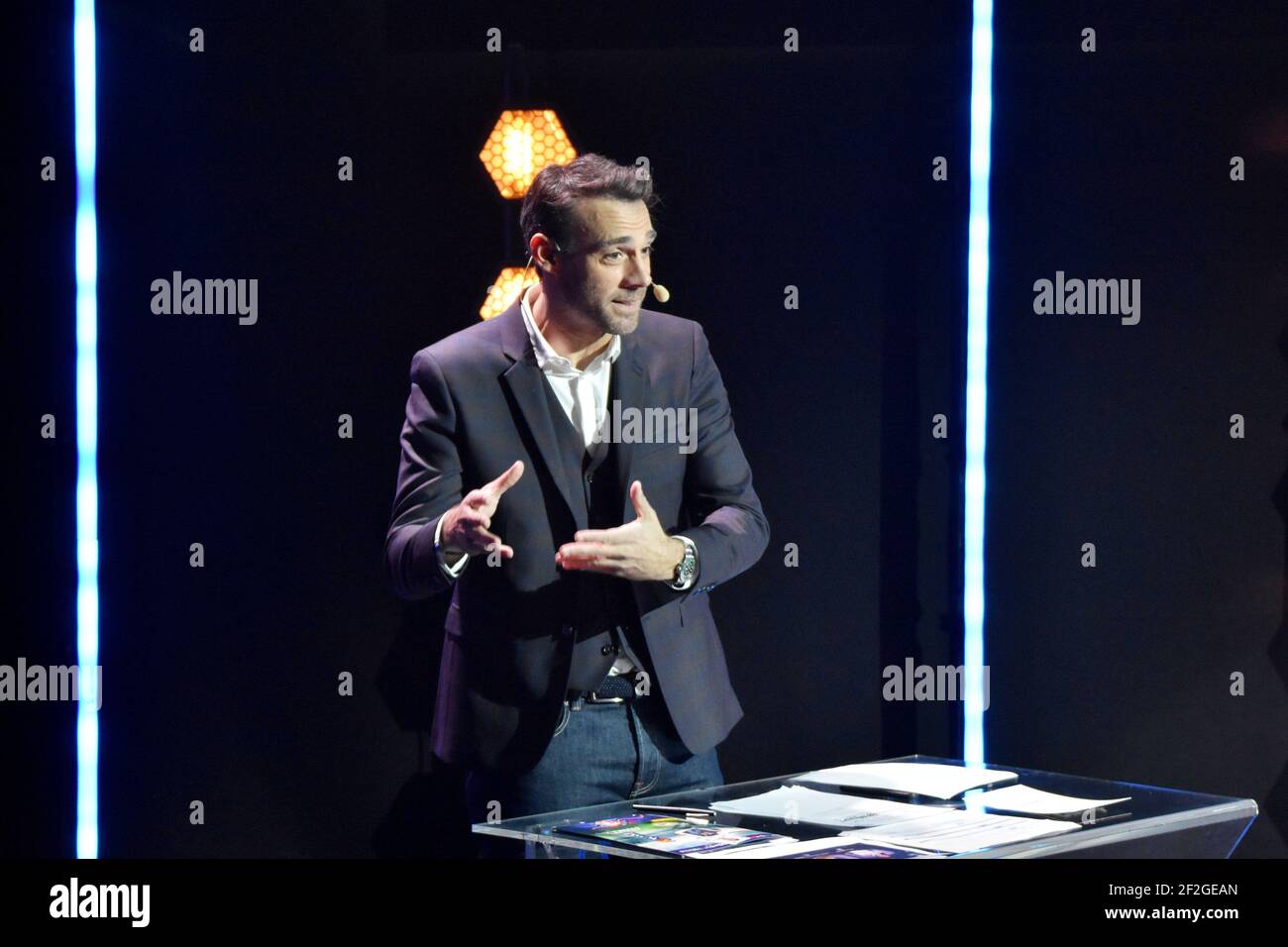 Ludovic Deroin lors de la FFF Women's Division 1 Awards 2019 le 15 avril 2019 à la CNF Clairefontaine à Clairefontaine-en-Yvelines, France - photo Antoine Massinon / A2M Sport Consulting / DPPI Banque D'Images
