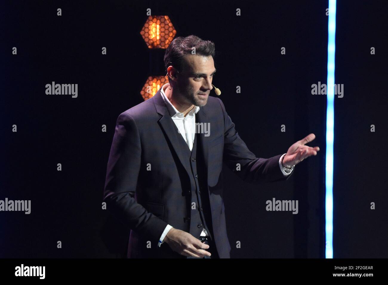 Ludovic Deroin lors de la FFF Women's Division 1 Awards 2019 le 15 avril 2019 à la CNF Clairefontaine à Clairefontaine-en-Yvelines, France - photo Antoine Massinon / A2M Sport Consulting / DPPI Banque D'Images