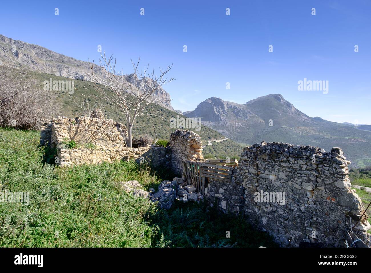 Tajo de la U, Zaffaraya Pass, Andalucía, Espagne, Europe Banque D'Images