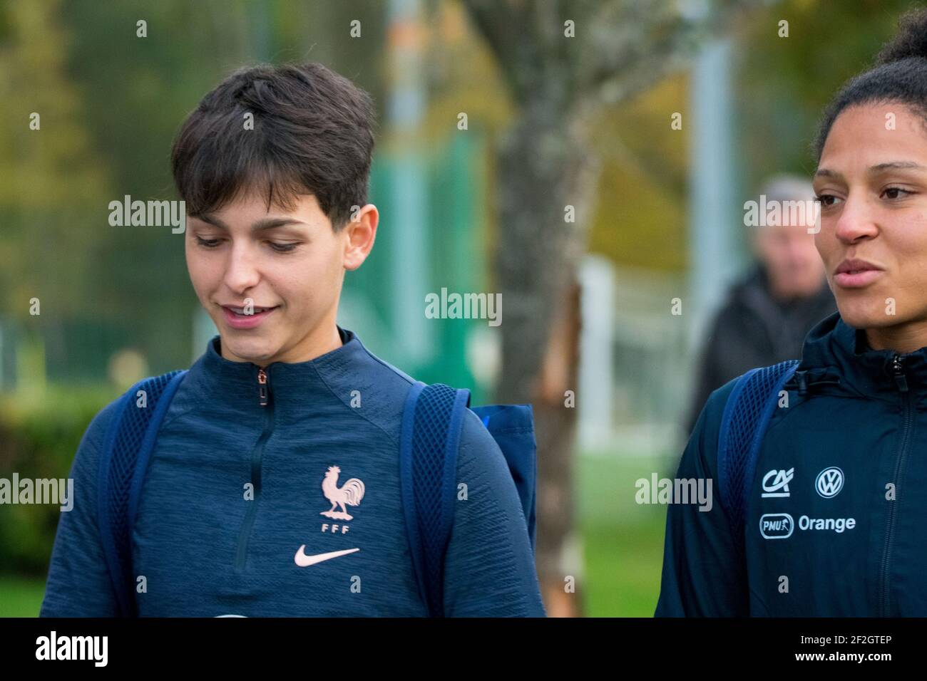 ELISA de Almeida de France avant la session de formation de l'équipe féminine de France le 4 novembre 2019 à Clairefontaine près de Paris, France - photo Melanie Laurent / A2M Sport Consulting / DPPI Banque D'Images ELISA de Almeida de France avant la session de formation de l'équipe féminine de France le 4 novembre 2019 à Clairefontaine près de Paris, France - photo Melanie Laurent / A2M Sport Consulting / DPPI Banque D'Images