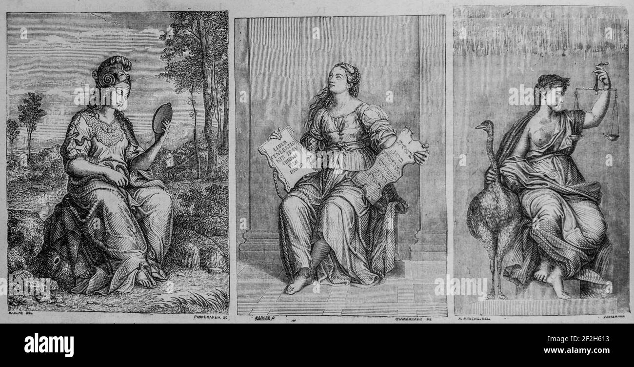 la verite, philosophie spirite, la justice, nouvelle encyclopédie nationale par maurice lacharre, éditeur docks de la lbrairie,1870 Banque D'Images