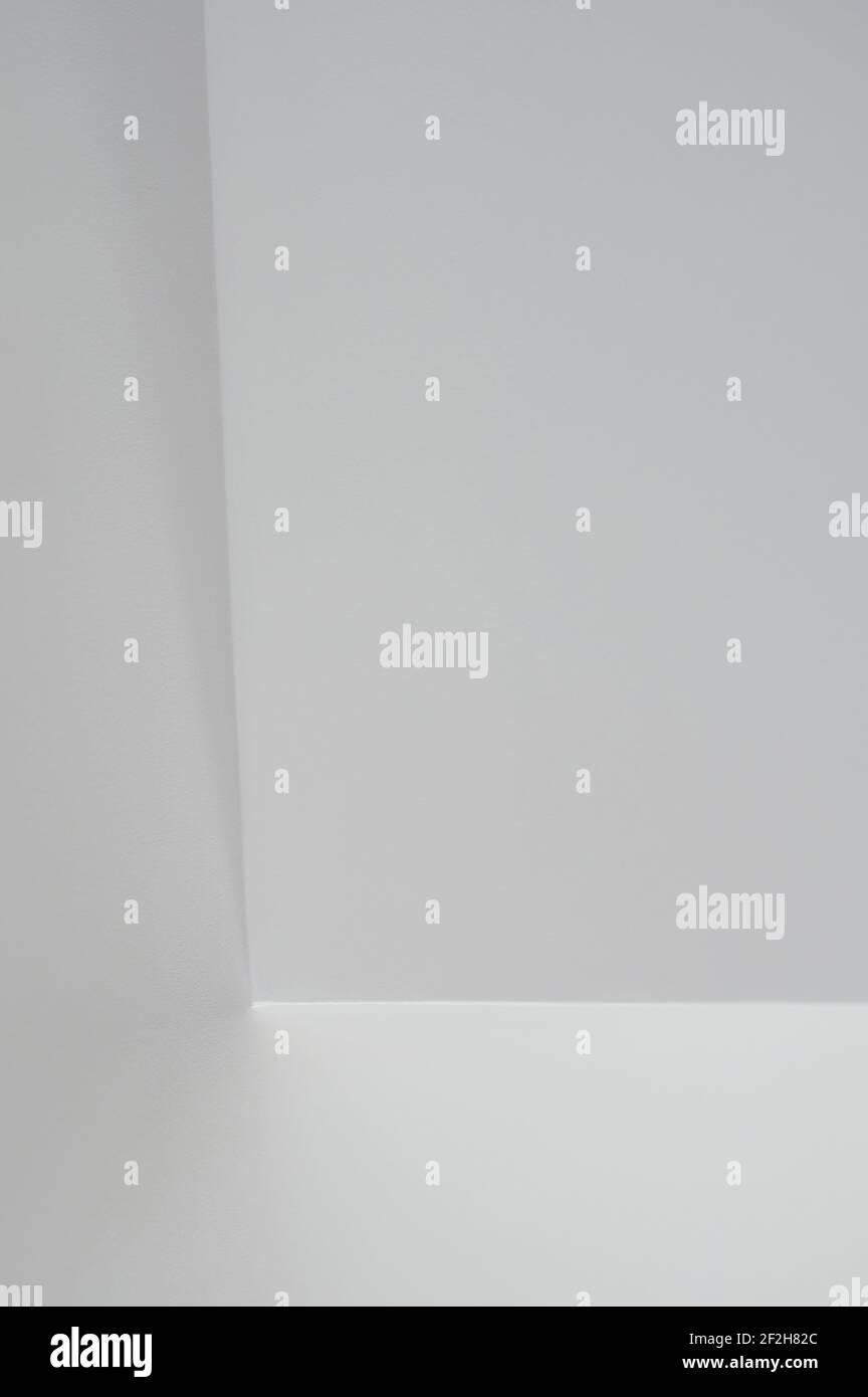 Ligne de perspective sur fond blanc. Toile de fond géométrique lumineuse Abstarct Banque D'Images