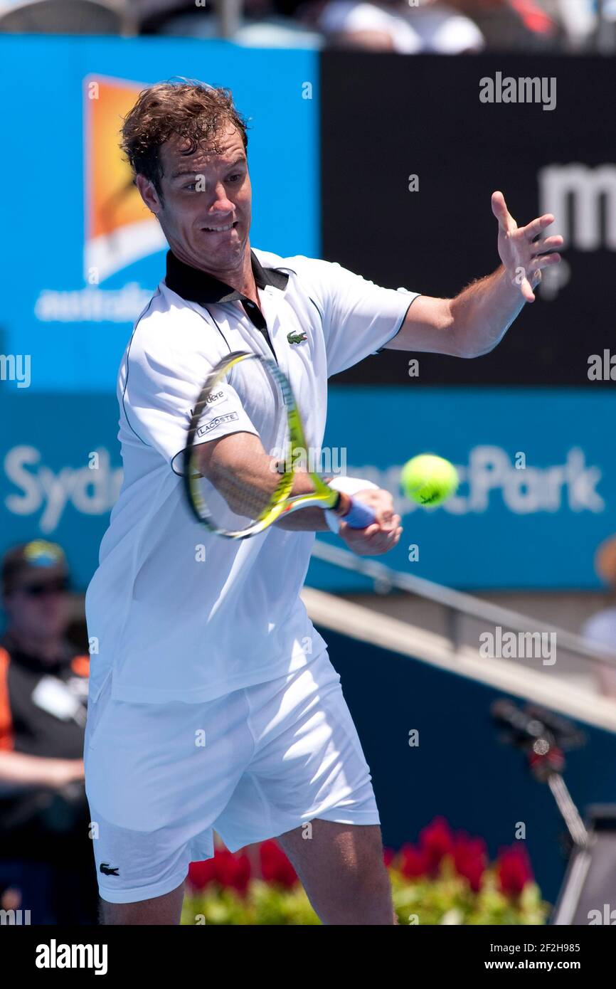 TENNIS - Medibank International Sydney 2010 - Parc olympique de Sydney - 13/01/10photo: Andrea Francolini / DPPI RICHARD GASQUET (FRA) Banque D'Images