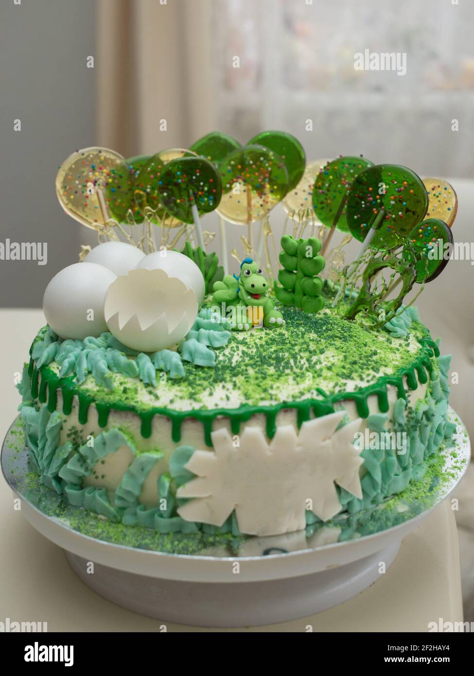 JeVenis Décorations De Gâteau En Forme De Petit Dinosaure - Vert