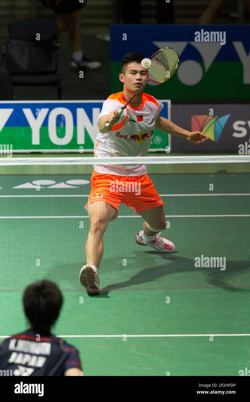 BADMINTON - YONEX BADMINTON AUSTRALIEN OUVERT 2013 - Sydney Exhibition CENTRE - SYDNEY (AUS) - 2-7/04/2013 - PHOTO ANDREA FRANCOLINI / DPPI MEDIA - MEN - BIN QIAO (CHINE) Banque D'Images