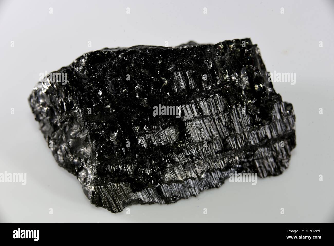 Échantillon de charbon Banque D'Images