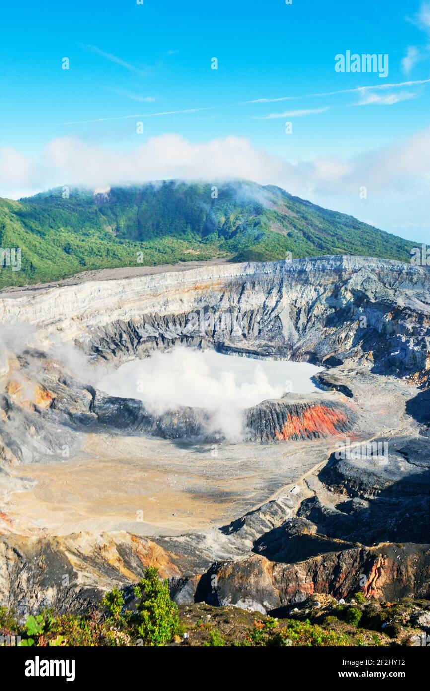 Volcan POA, Parc national Poas, Costa Rica, Amérique centrale Banque D'Images