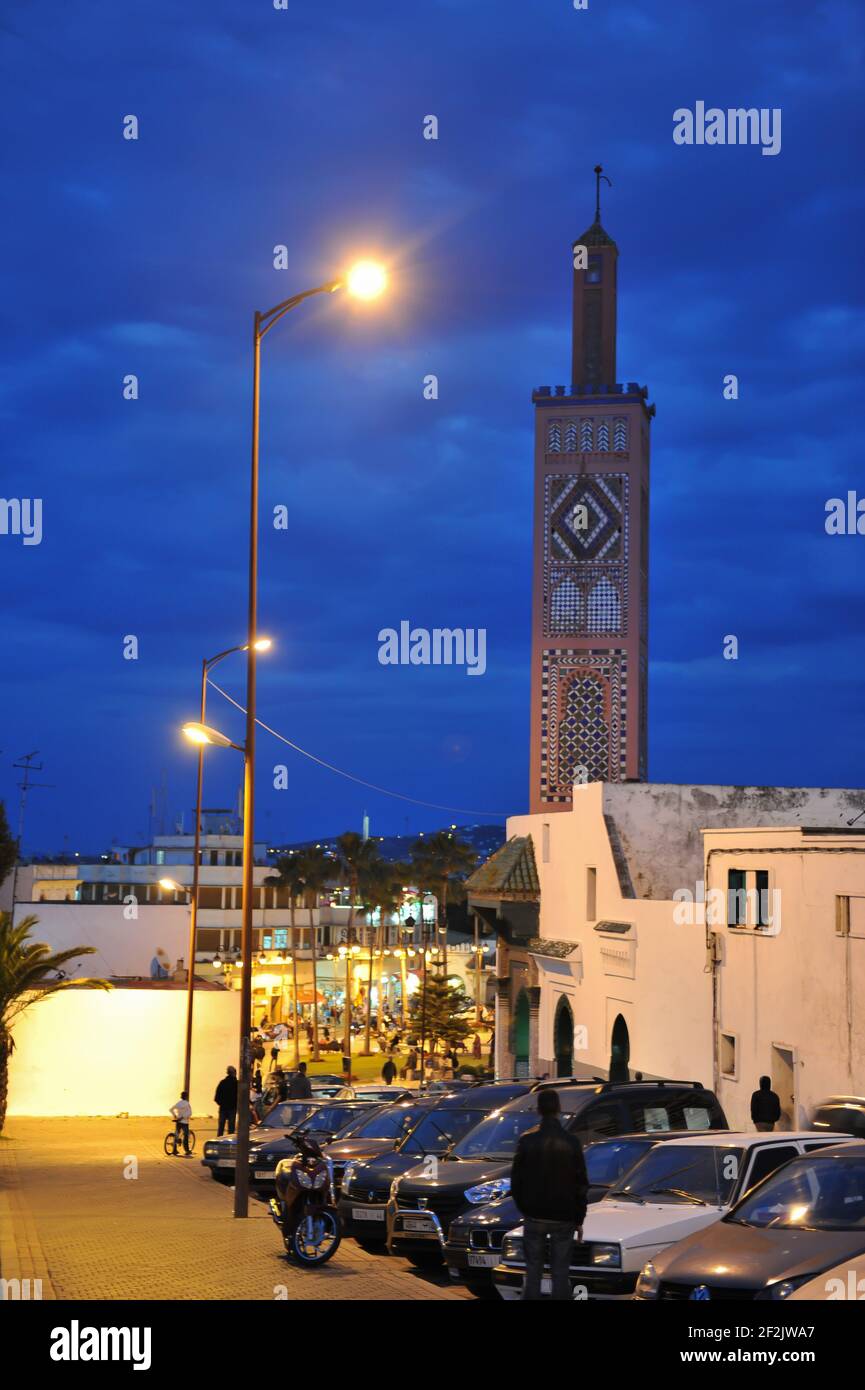 Mosquée de Sidi Bou Abib, Grand Socco, Tanger, Maroc, Afrique du Nord Banque D'Images