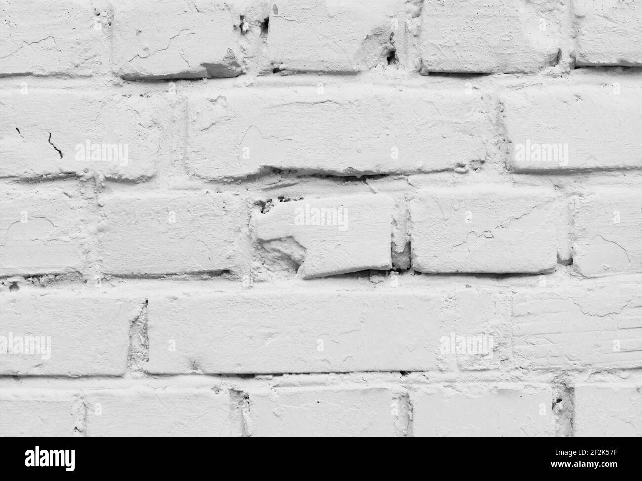 Vieux mur en brique blanche, close-up de texture de fond photo Banque D'Images