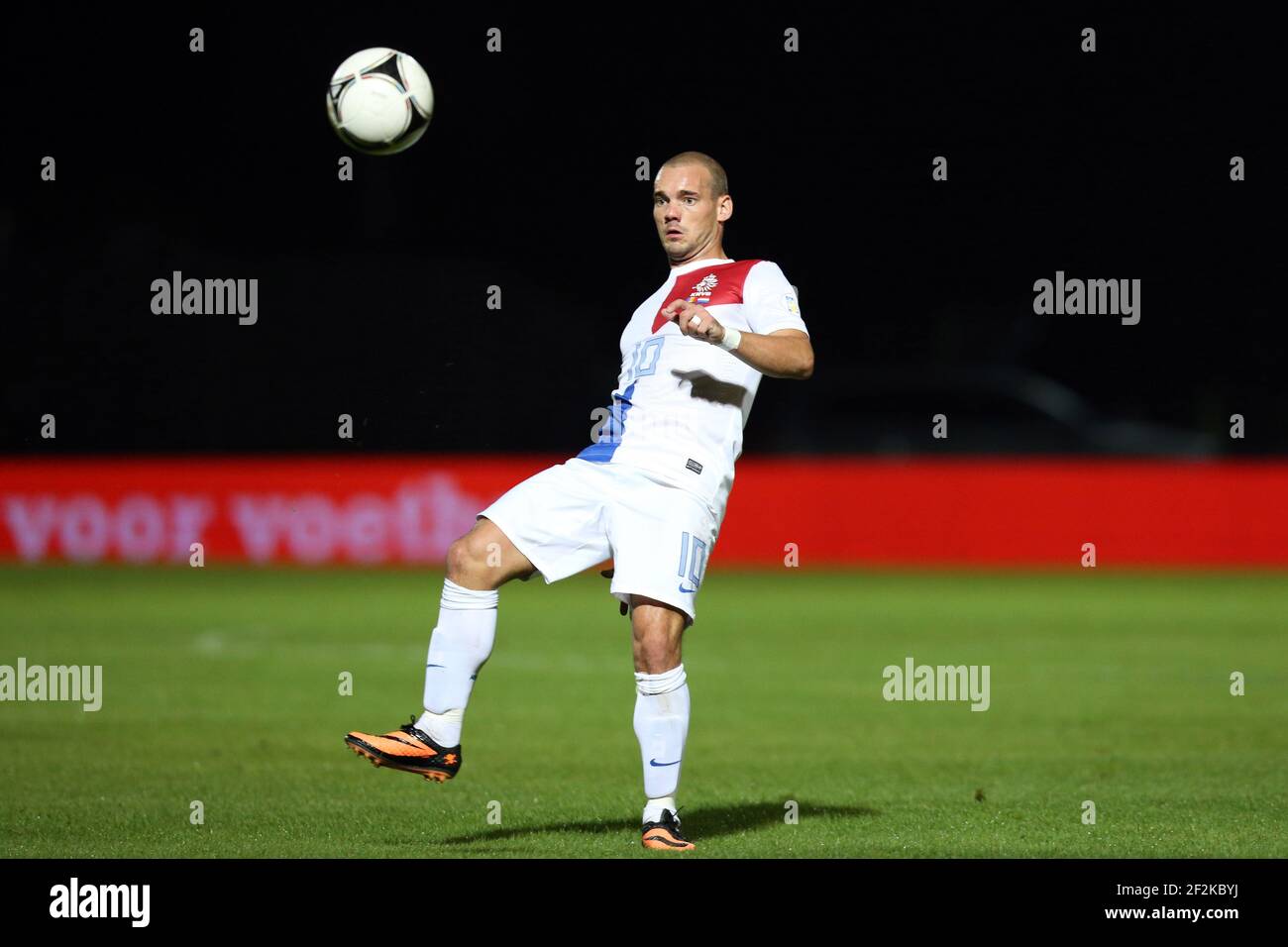 Football - coupe du monde de la FIFA 2014 - Groupe qualifiant D - Andorre / pays-Bas le 10 septembre 2013 à Andorre la Vella, Andorre - photo Manuel Blondeau / AOP Press / DPPI - Wesley Sneijder des pays-Bas Banque D'Images