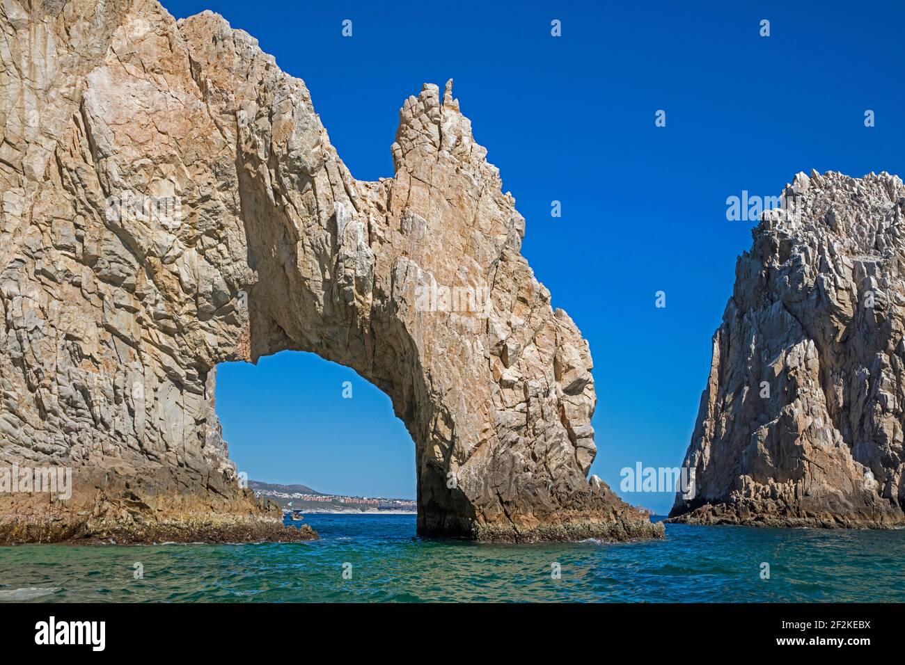 Arche naturelle de Cabo San Lucas / El Arco, où le golfe de Californie rencontre l'océan Pacifique sur la péninsule de Baja California sur, Mexique Banque D'Images