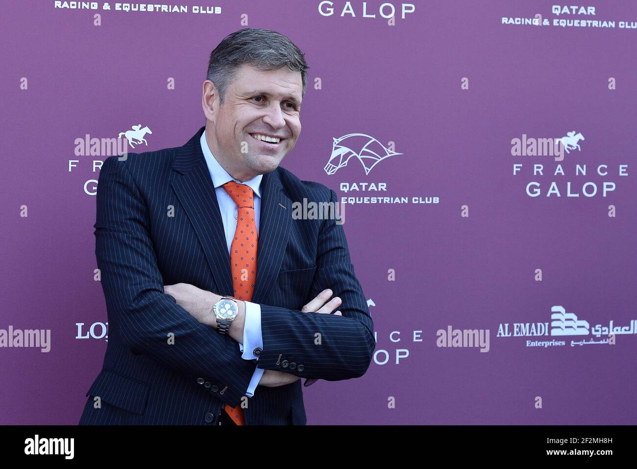 Juan-Carlos Capelli (vice-président de Longines) lors de la 94e course du  Qatar Prix de l'Arc de Triomphe le 4 octobre 2015 au circuit de Longchamp à  Paris, France - photo Christophe Bricot /