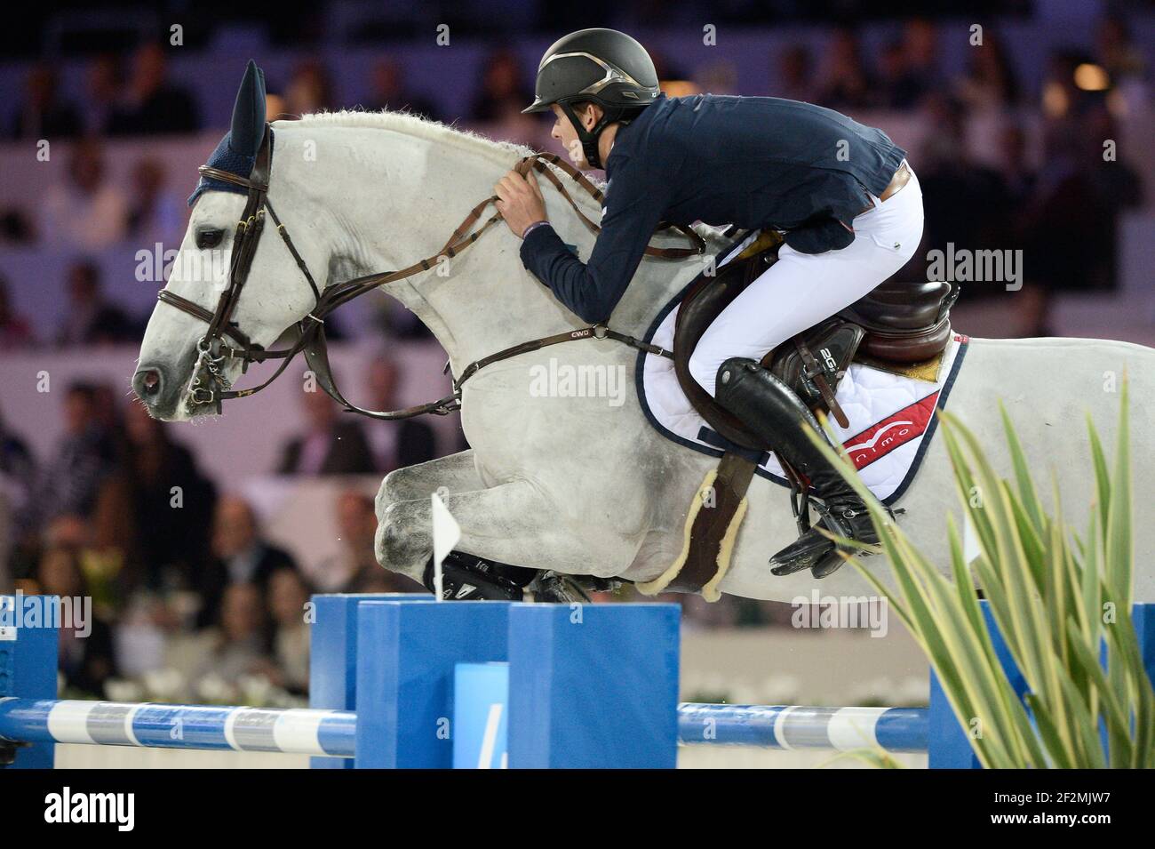 Bertram Allen à cheval Hector van d'Abdijhoeve pendant les Longines Masters  de Paris 2016, à Paris Nord Villepinte, France, du 1er au 4 décembre 2016 -  photo Christophe Bricot / DPPI Photo Stock - Alamy