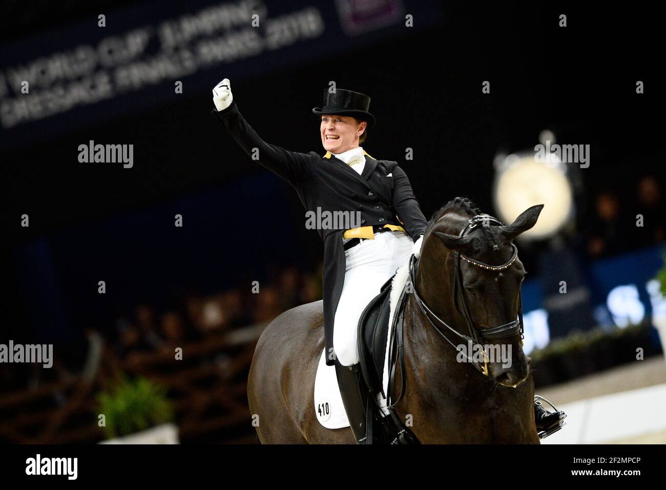 Isabell WERTH (GER) à cheval WEIHEGOLD OLD pendant les finales de la coupe du monde FEI à l'Hôtel Accor Arena - avril 11-15, le 14 avril 2018, à Paris, France - photo Christophe Bricot / DPPI Banque D'Images