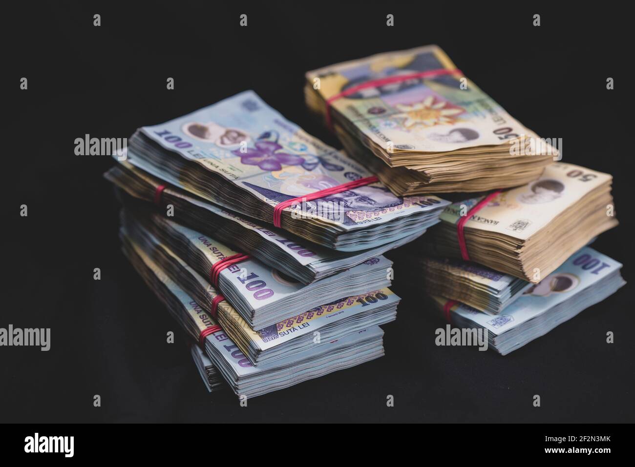 Gros plan d'une pile de billets Lei Banque D'Images