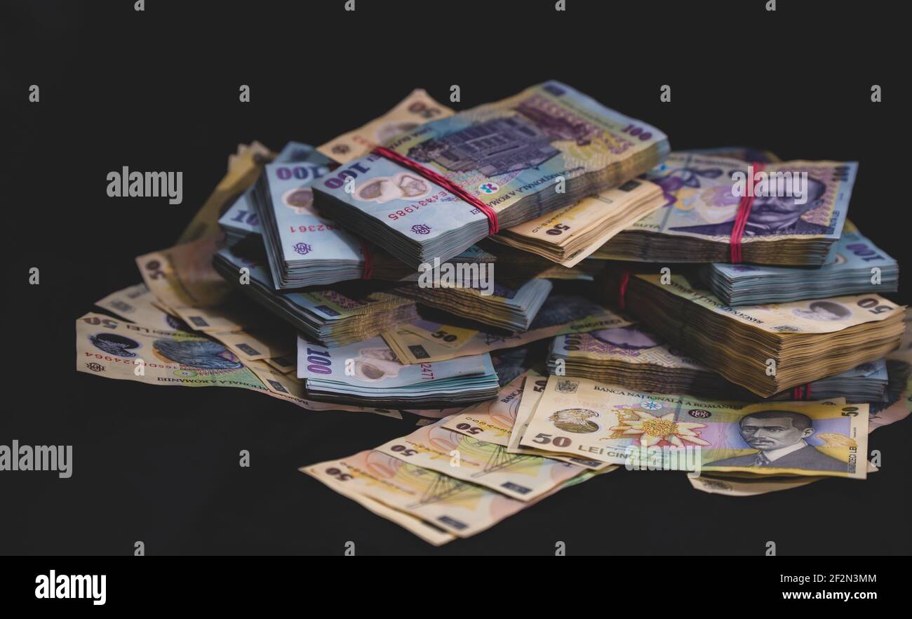 Gros plan d'une pile de billets Lei Banque D'Images