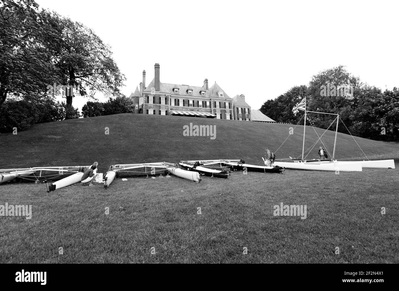 CCLASS WORLD 2010 - COUPE LITTLE AMERICA - CHAMPIONNATS INTERNATIONAUX DE CATAMARAN - NEWPORT (USA) - 22-28/08/2010 - PHOTO : CHRISTOPHE LAUNAY / DPPI NEW YORK YACHT CLUB - ILLUSTRATION Banque D'Images
