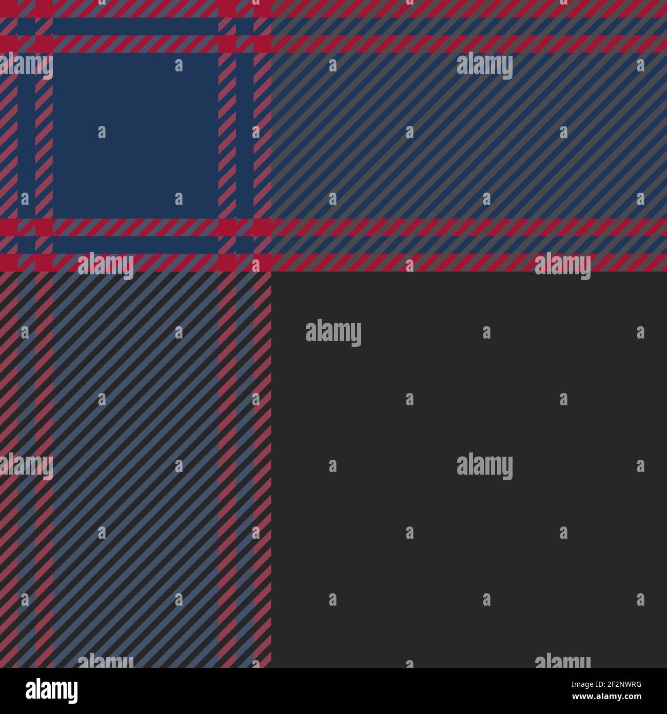 Illustration vectorielle sans couture à motif écossais. Tissu à carreaux noir bleu rouge pour un motif textile de mode. Illustration de Vecteur