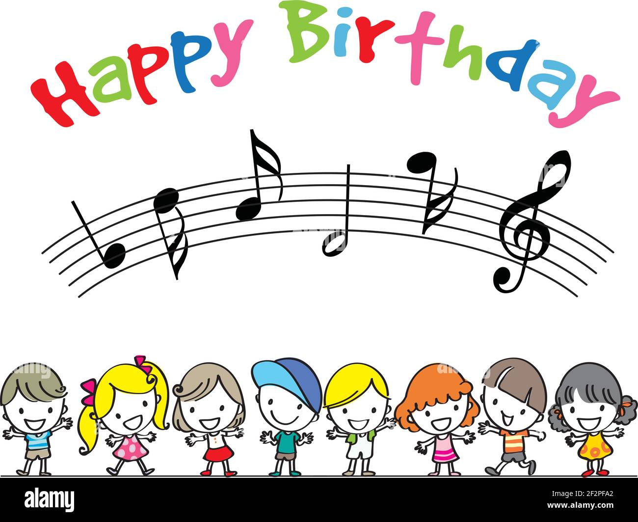 Chanson D Anniversaire Banque D Images Vectorielles Alamy