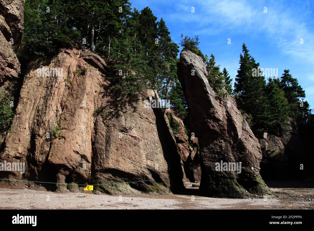 The Hopewell Rocks, comté d'Albert, Nouveau-Brunswick, Canada Banque D'Images