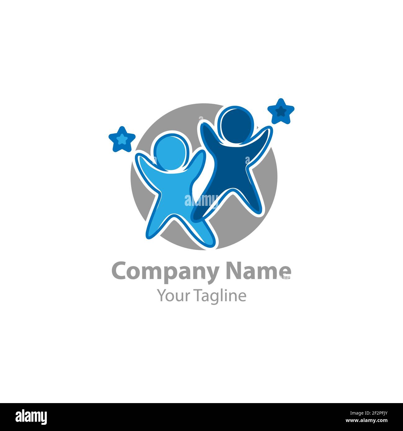 People comunite logo, pour comunite les gens et les affaires logo simple Modern.EPS 10 Illustration de Vecteur
