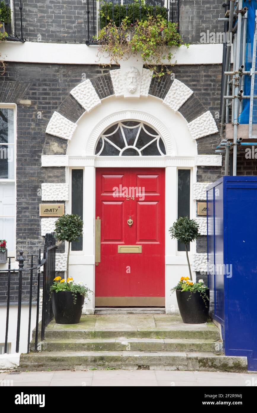 12-27 Bedford Square Architecture géorgienne Bloomsbury par Thomas Leverton Robert Palmer Banque D'Images