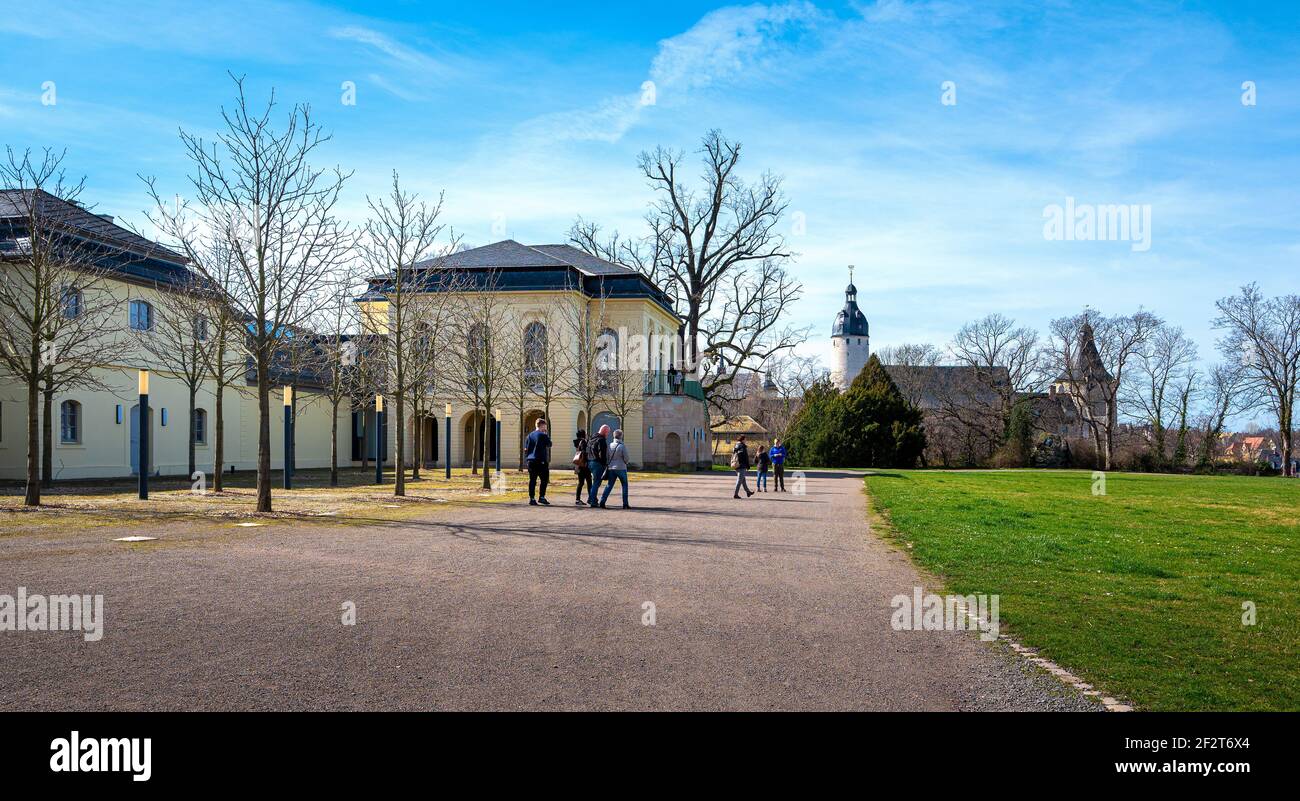 Château d'Altenburg et autres bâtiments historiques de la ville de Thuringe, Allemagne Banque D'Images