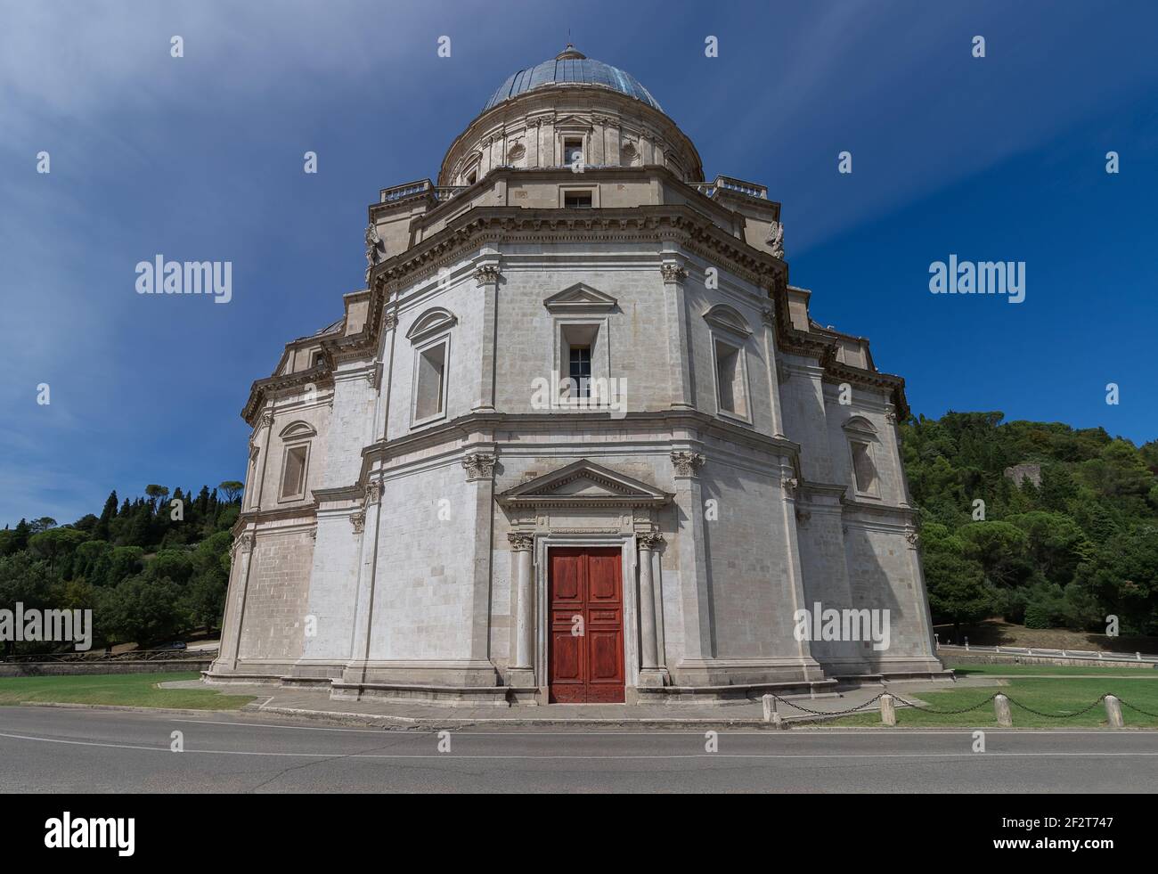 Le Tempio di Santa Maria della Consolazione à Todi, Ombrie, Italie Banque D'Images