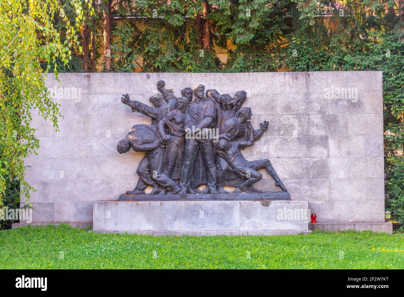 Monument de tir d'otages, dédié aux victimes du fascisme à Zagreb, Croatie Banque D'Images