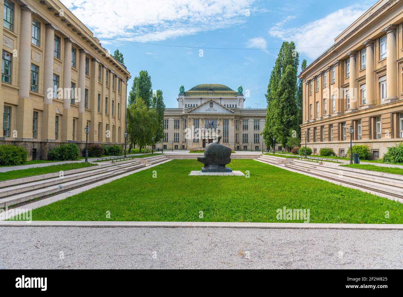 Archives de l'État croate à Zagreb, Croatie Banque D'Images