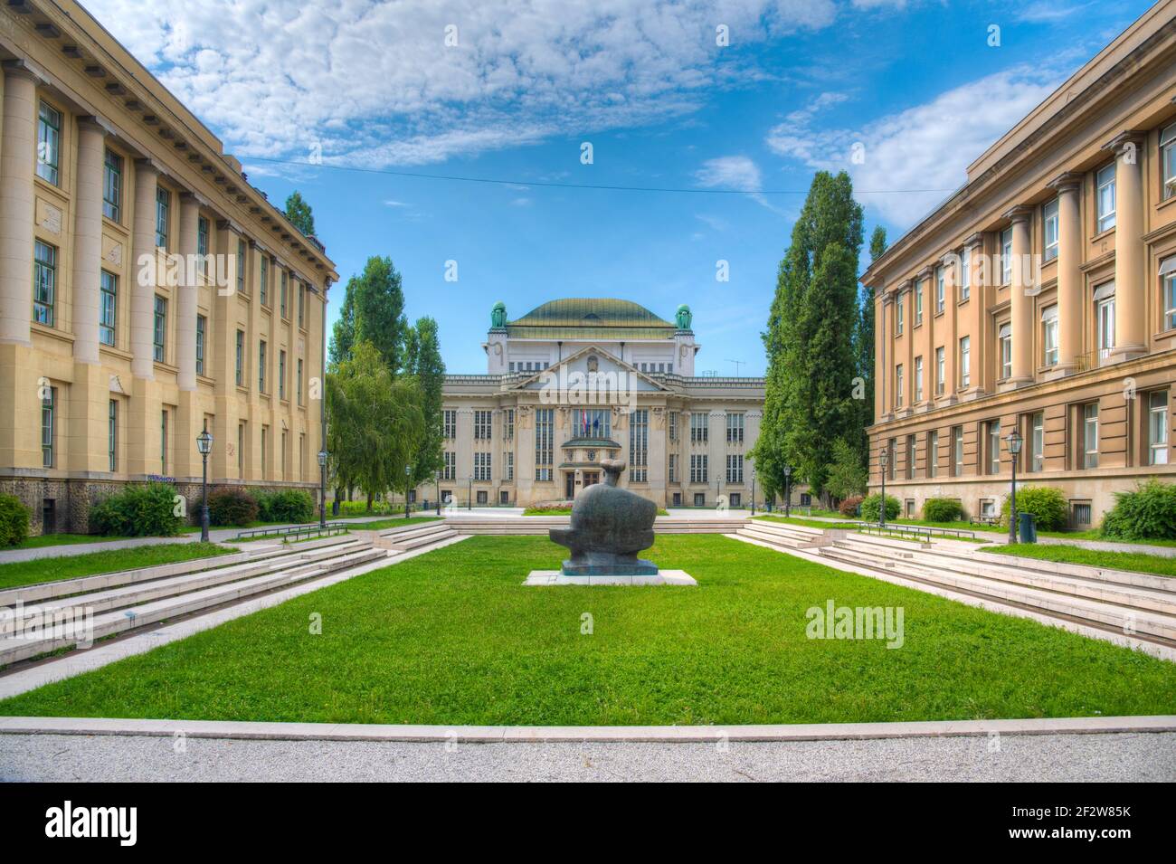 Archives de l'État croate à Zagreb, Croatie Banque D'Images