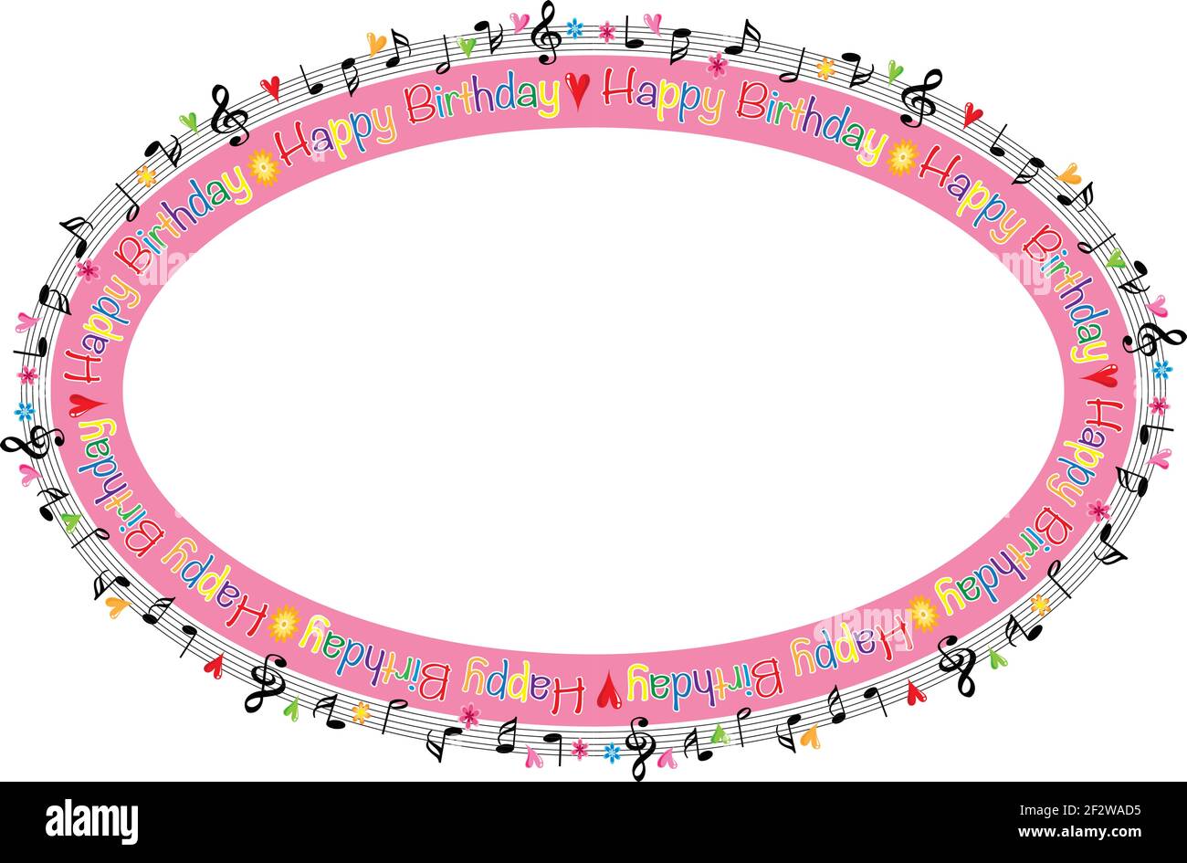 Joyeux Anniversaire Bordure Musicale Image Vectorielle Stock Alamy Joyeux Anniversaire Bordure Musicale Image Vectorielle Stock Alamy