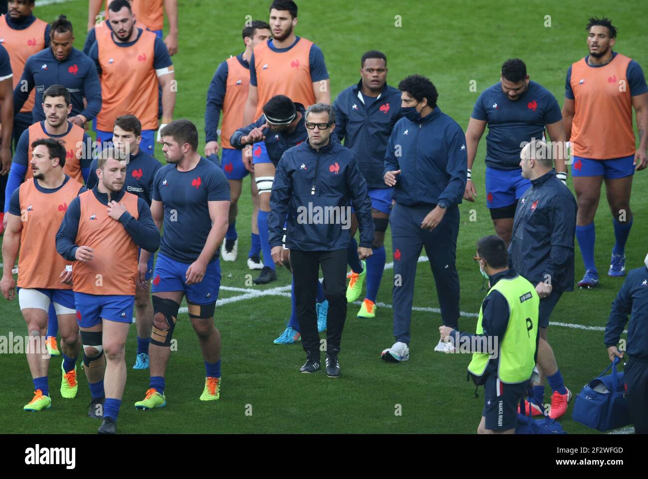 Londres, Angleterre, 13 mars 2021, Rugby Union, Championnat Guinness des six Nations, Angleterre contre France, Twickenham, 2021, 13/03/2021 Fabien Balthie, Entraîneur en chef de France crédit:Paul Harding/Alay Live News Banque D'Images