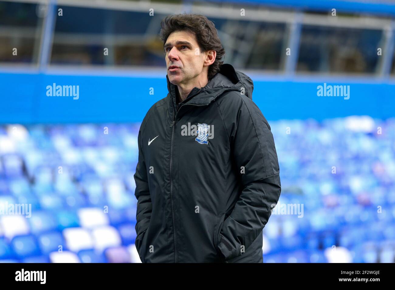 Birmingham, Royaume-Uni. 13 mars 2021. Aitor Karanka gérant de Birmingham City après sa défaite à Bristol City à Birmingham, Royaume-Uni, le 3/13/2021. (Photo de Simon Bissett/News Images/Sipa USA) crédit: SIPA USA/Alay Live News Banque D'Images