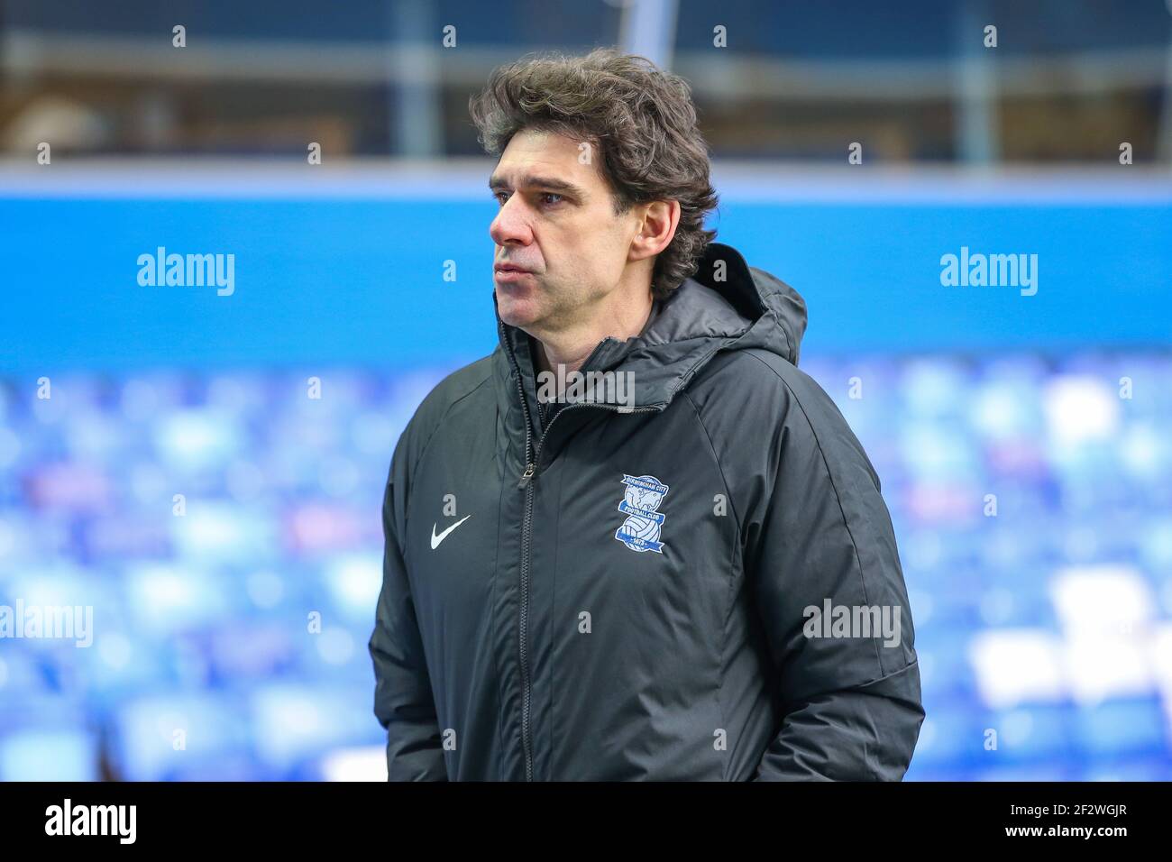 Birmingham, Royaume-Uni. 13 mars 2021. Aitor Karanka gérant de Birmingham City après sa défaite à Bristol City à Birmingham, Royaume-Uni, le 3/13/2021. (Photo de Simon Bissett/News Images/Sipa USA) crédit: SIPA USA/Alay Live News Banque D'Images