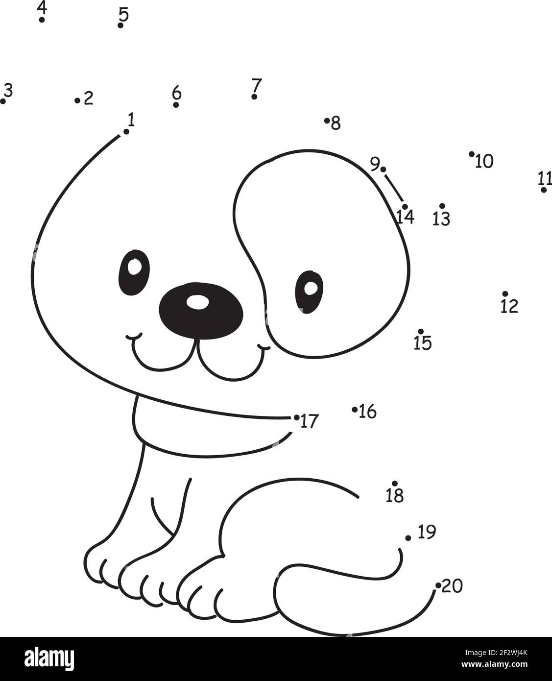 joindre aux points numéros un à dix Illustration de Vecteur