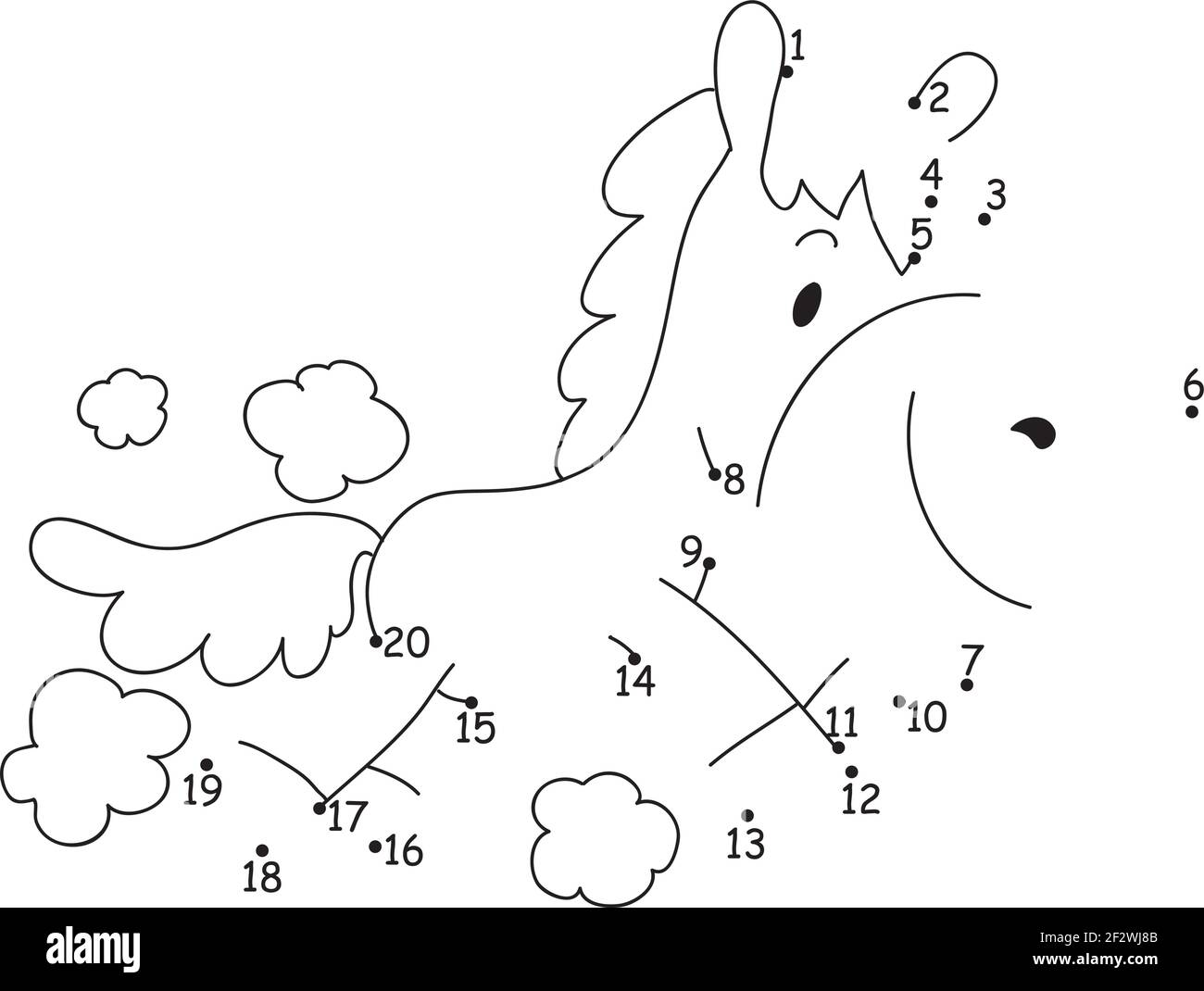 joindre aux points numéros un à dix Illustration de Vecteur