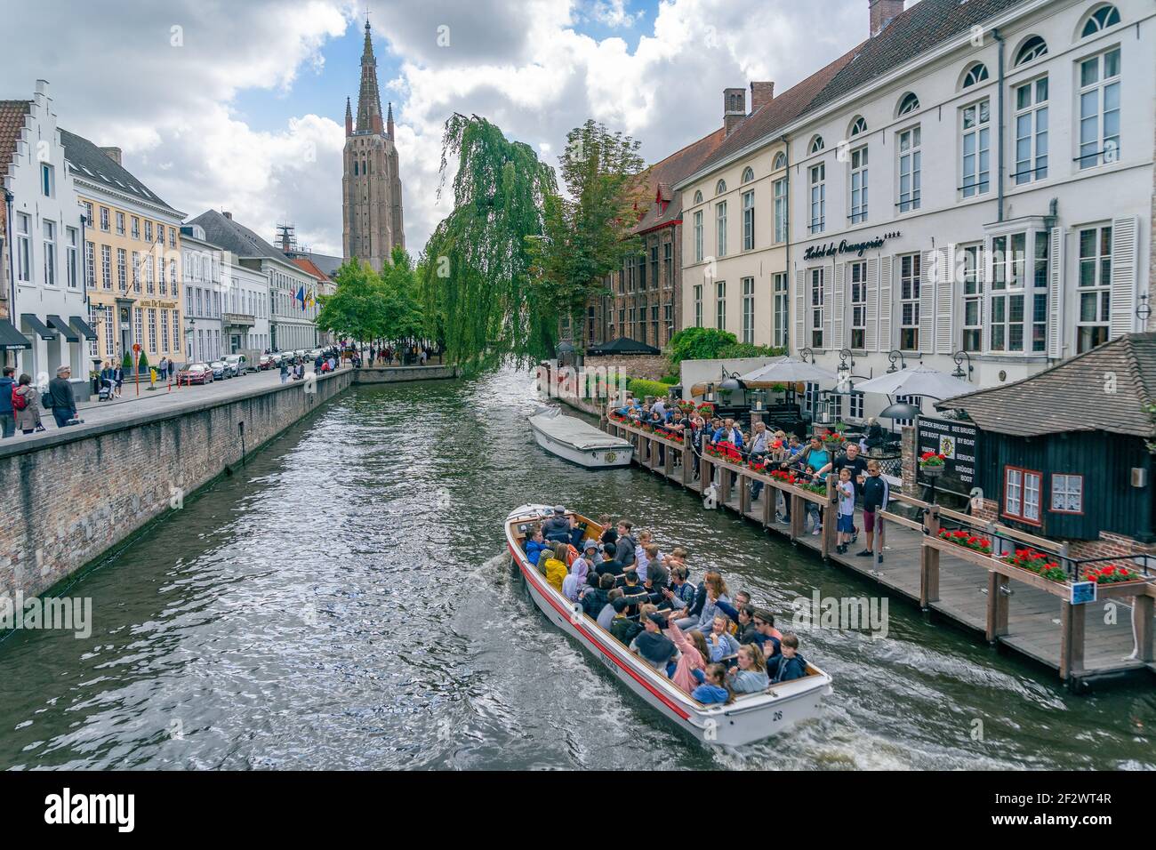 La belle ville médiévale de Bruge en Belgique Banque D'Images