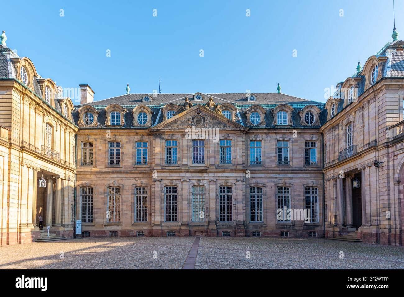 Vue sur le Palais Rohan à Strasbourg, France Banque D'Images