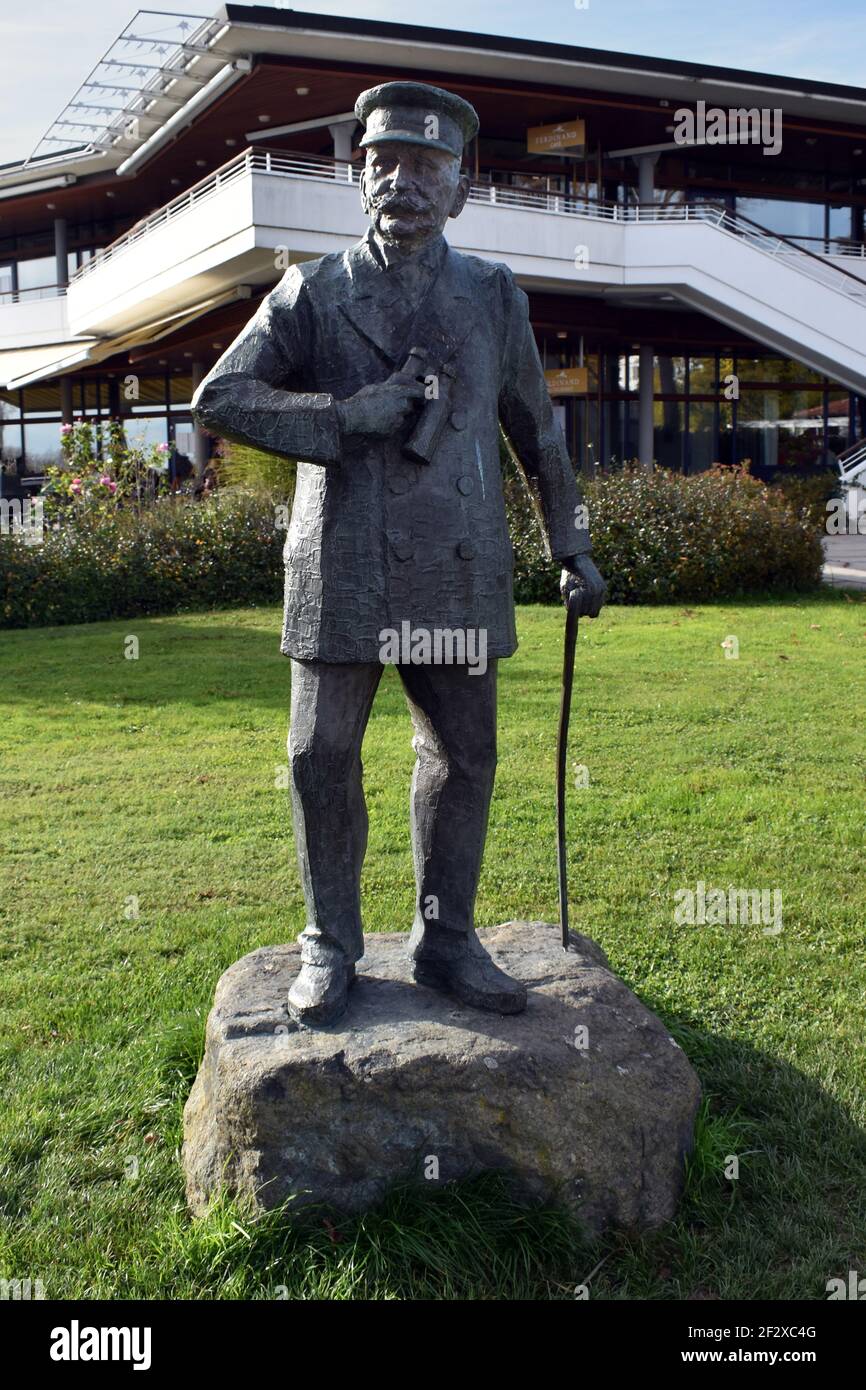 Statue du comte Ferdinand Zeppelin. Banque D'Images
