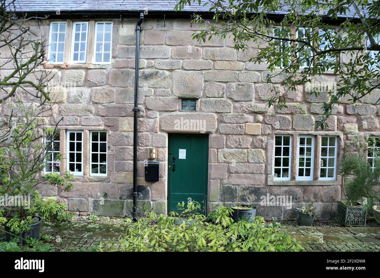 Anciens bedehouses dans la ville de Wirksworth, dans le Derbyshire Banque D'Images
