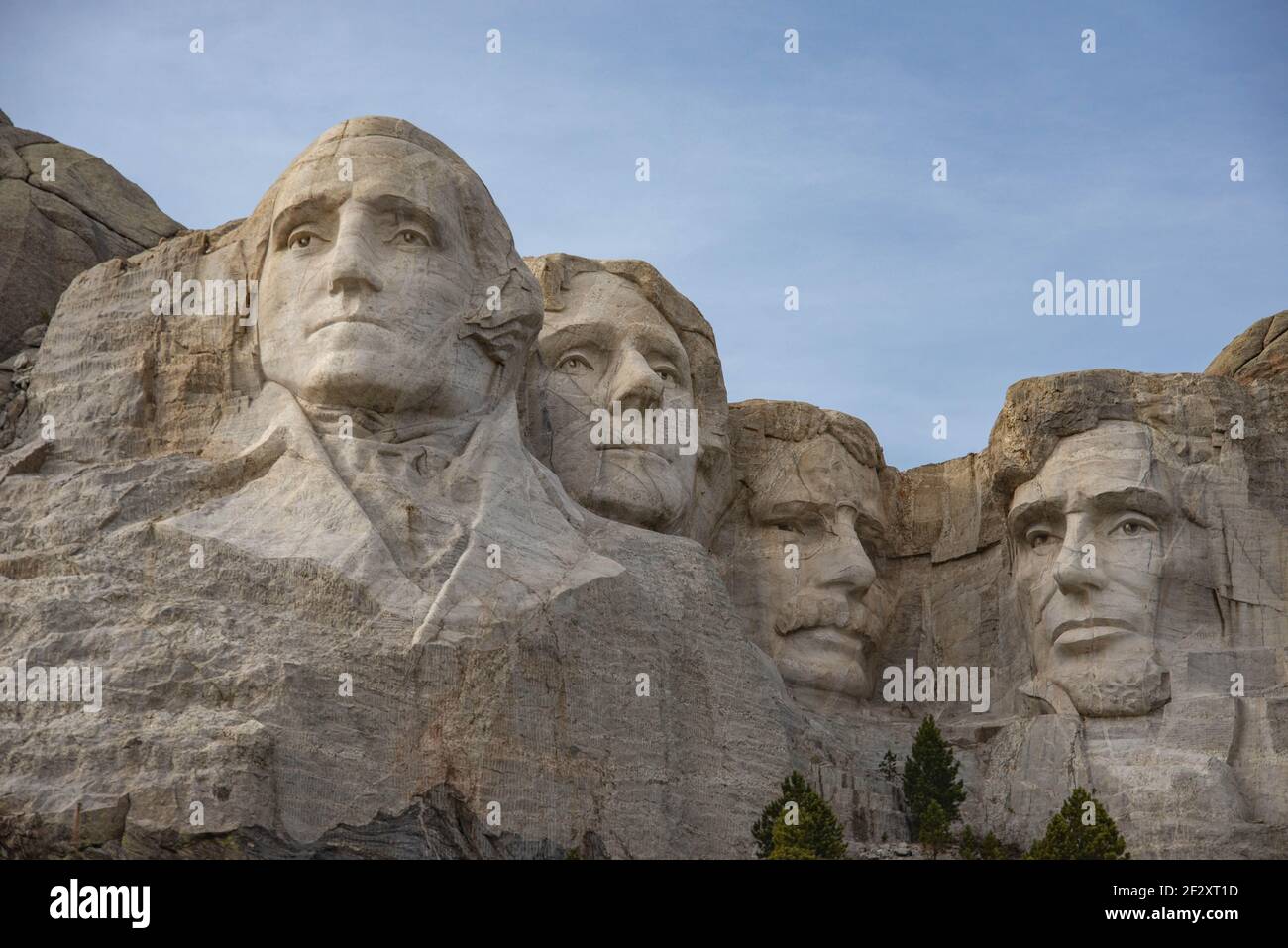 Sculptures des présidents au Mount Rushmore National Memorial, Dakota du Sud, États-Unis Banque D'Images