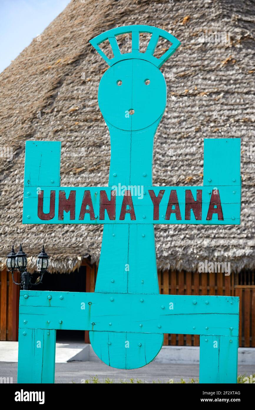 Umana Yana sur High Street à Georgetown Guyana Amérique du Sud Banque D'Images
