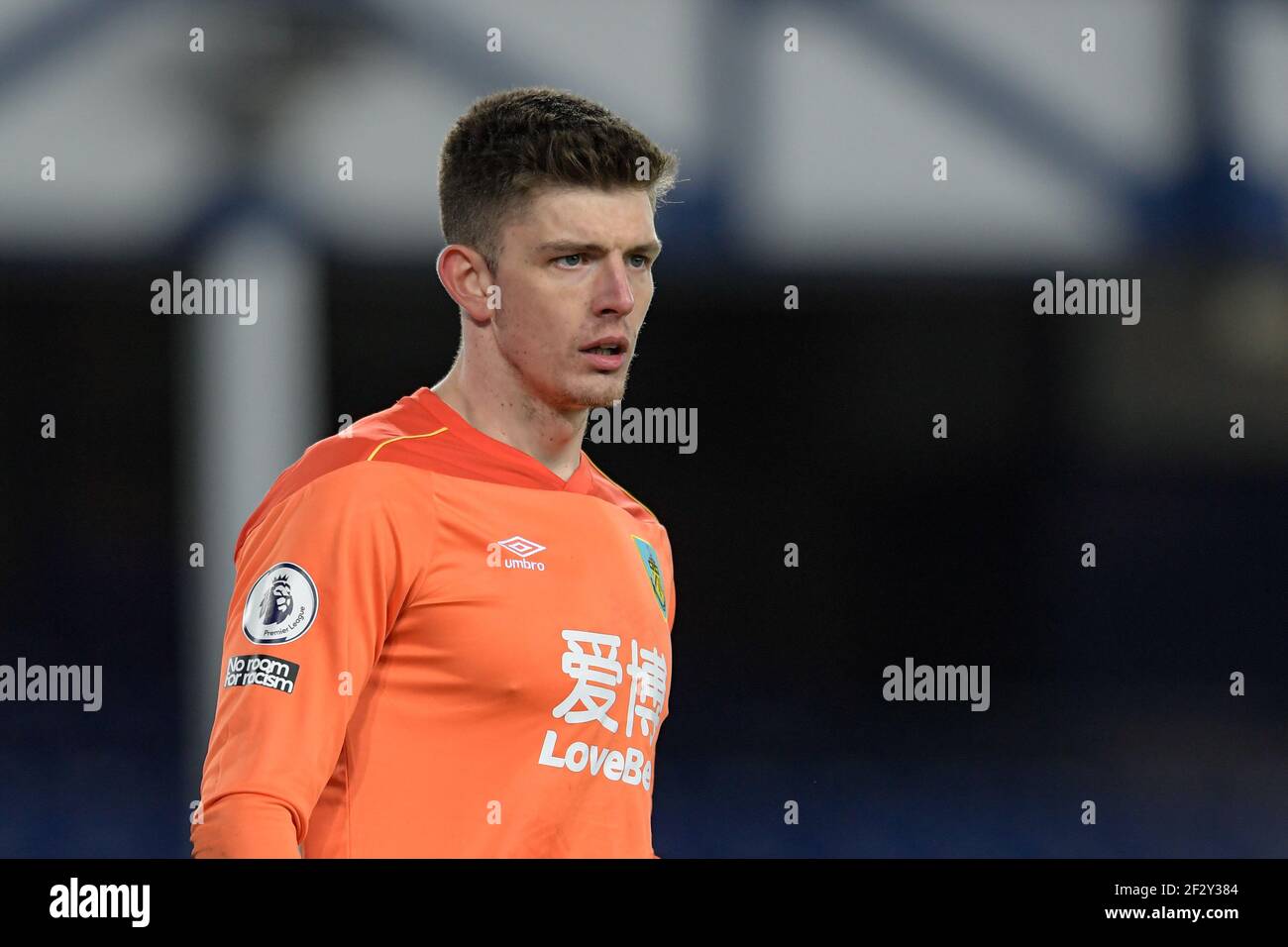 Liverpool, Royaume-Uni. 13 mars 2021. Nick Pope #1 de Burnley en action pendant le match à Liverpool, Royaume-Uni le 3/13/2021. (Photo de Simon Whitehead/News Images/Sipa USA) crédit: SIPA USA/Alay Live News Banque D'Images